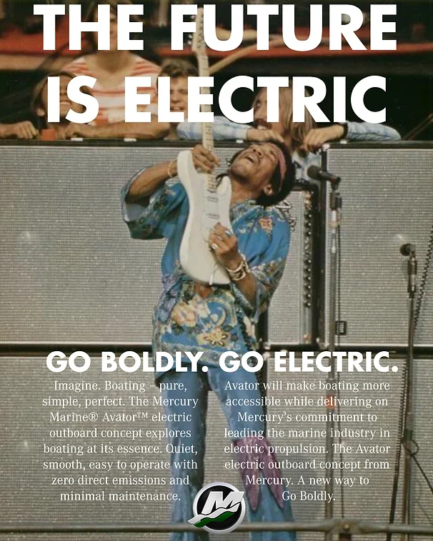 Jimi Hendrix playing an electric guitar